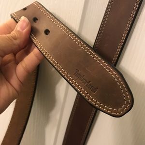 Men’s brown Timberland belt